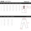 EVO Female Fit Dimensions