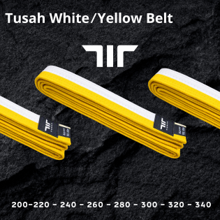 Centură Alb/Galben - TUSAH EZ Fit White/Yellow Belt